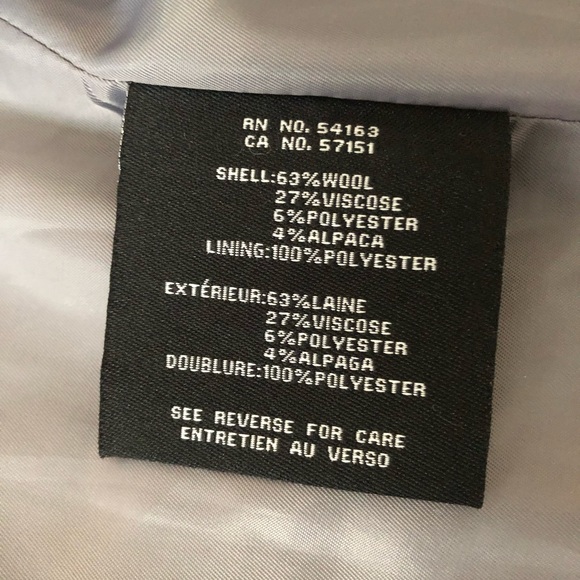 Cole Haan gray alpaca wool blend hooded coat - Picture 4 of 7